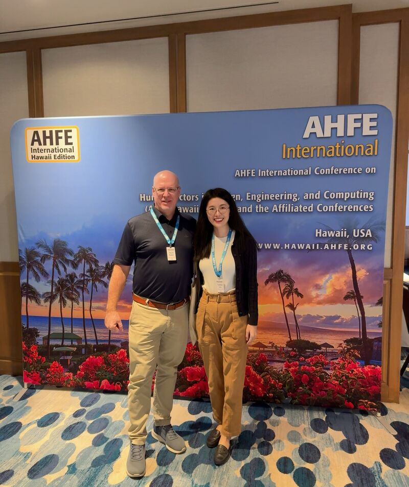 PI Yunmei Liu and PI David Kaber at AHFE 2025